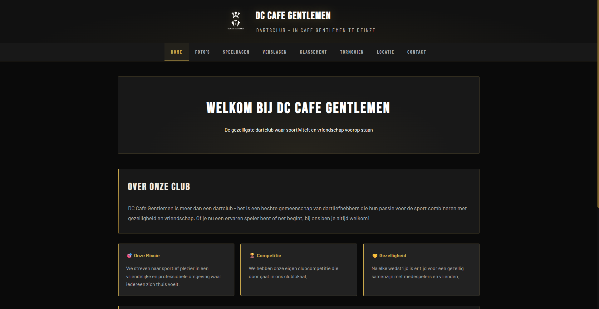 Screenshot van DC Café Gentlemen